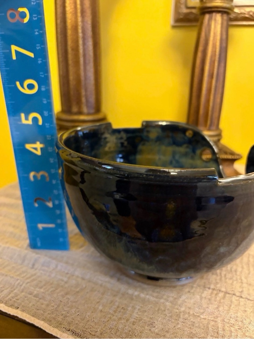 Handcrafted Studio
Pottery Yarn Bowl - Glazed Ceramic Spiral
Knitting Holder - Picture 11 of 11